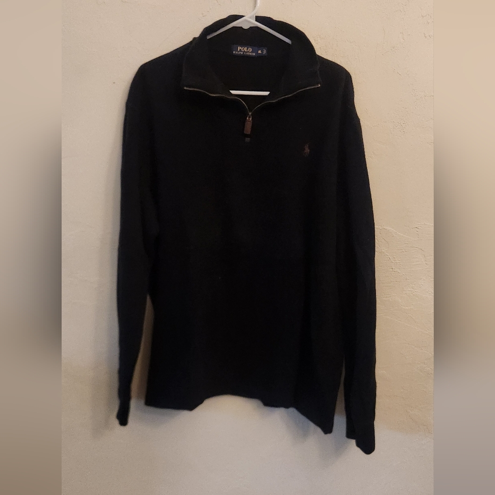 Polo by Ralph Lauren Black Zip Up Sweater